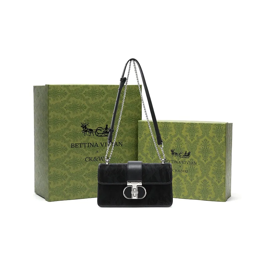 BETTINA VIVIAN ПУ (полиуретан) Сумка через плечо Стандартная Женская Черная