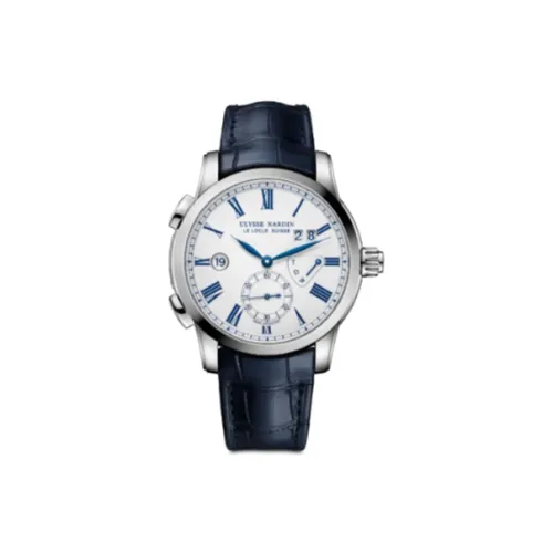 ULYSSE NARDIN Автоматический Механический Движение Мужские Gilt Collection Часы 42 мм Белый