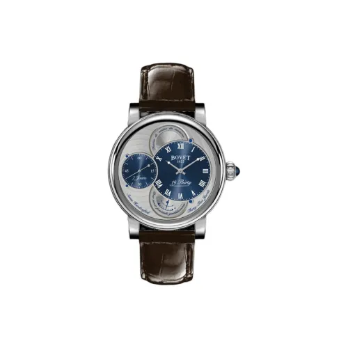 BOVET Ручной Механический Движение Мужские Часы 42 мм Синий