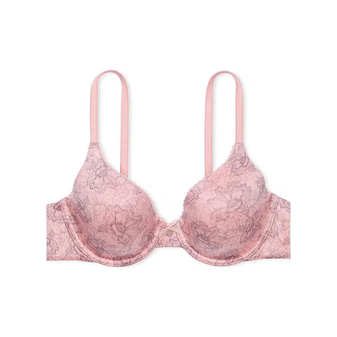 Victoria's Secret BODY BY VICTORIA Lightly Lined Lace-Trim Full-Coverage/PLOF Bra Women's Pink