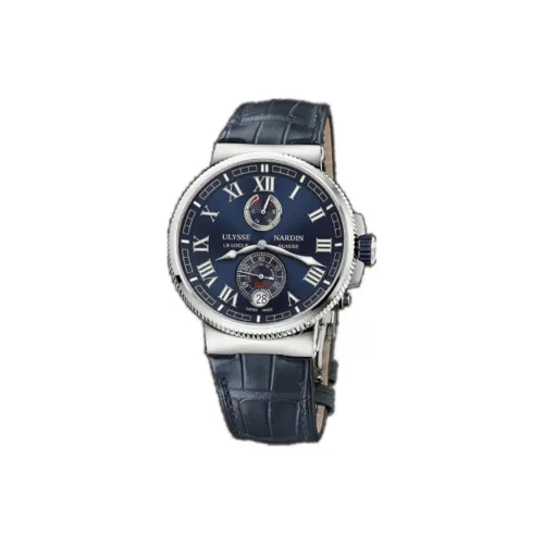 ULYSSE NARDIN Автоматический Механический Движение Мужские Nautical Collection Часы 43 мм Синий