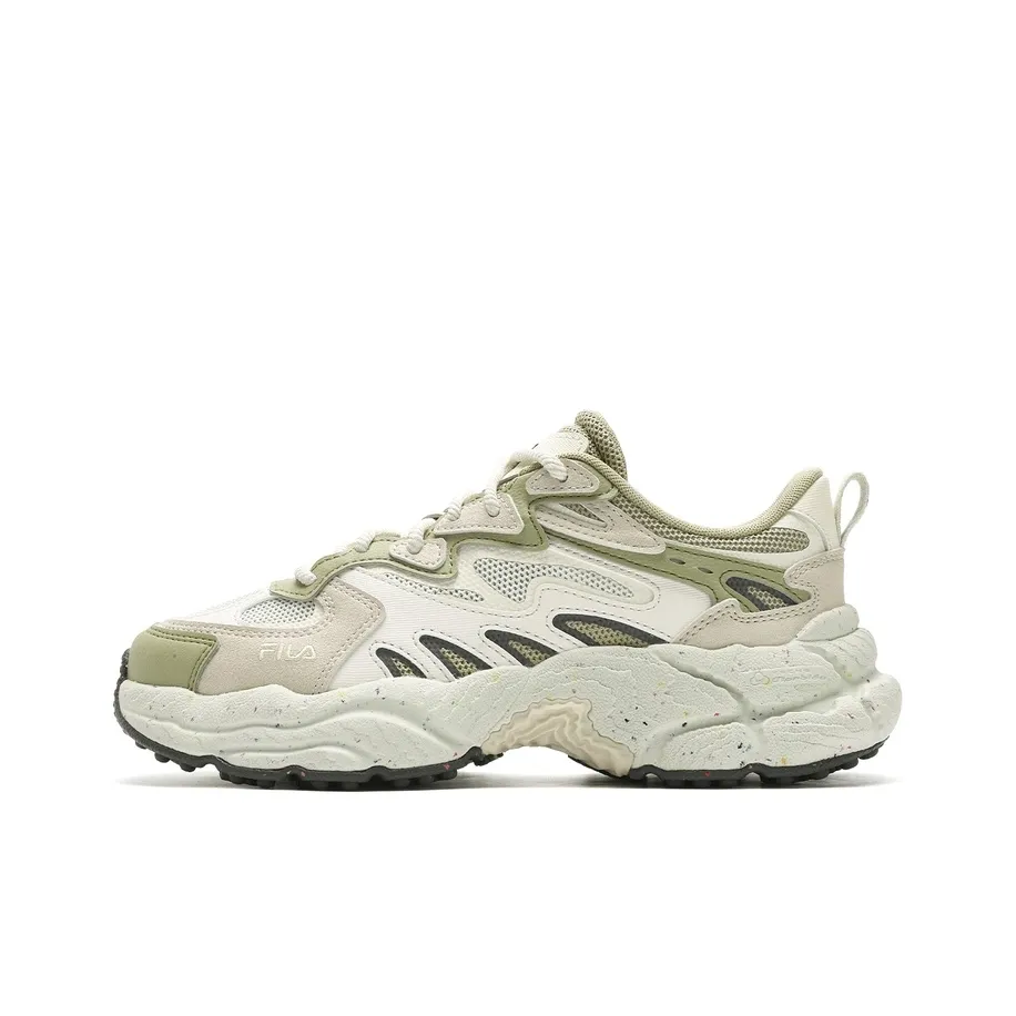 FILA Fern Collection Abrasion Resistant Breathable Low Top Casual Shoes Women's Almond Milk White/Snow