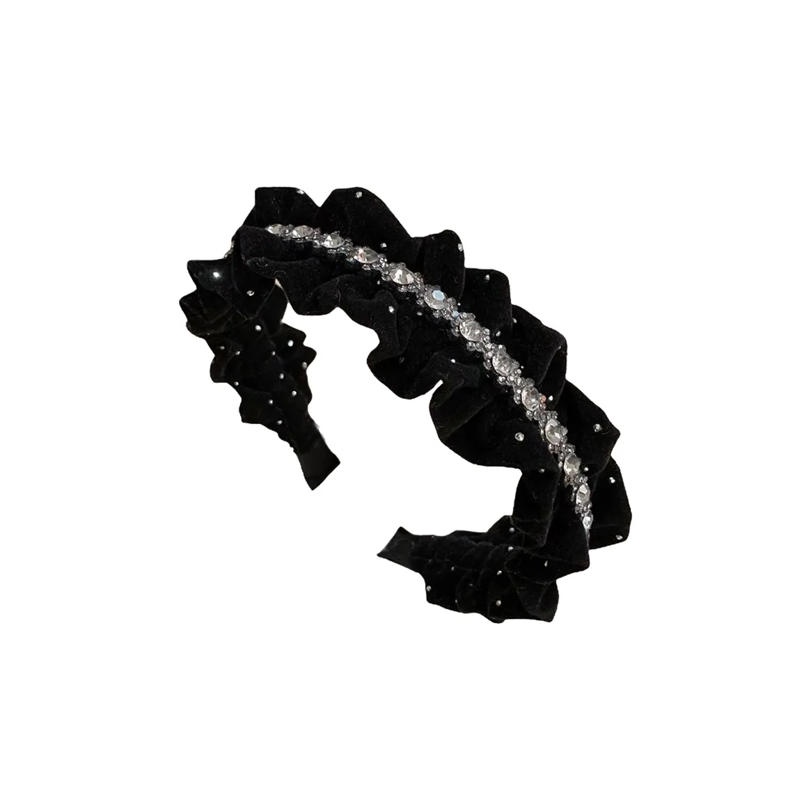 Like A Dream Baby's Breath Pleated High Crown Hair Accessory Headband Bowknot Wide Band Hairpin Women's