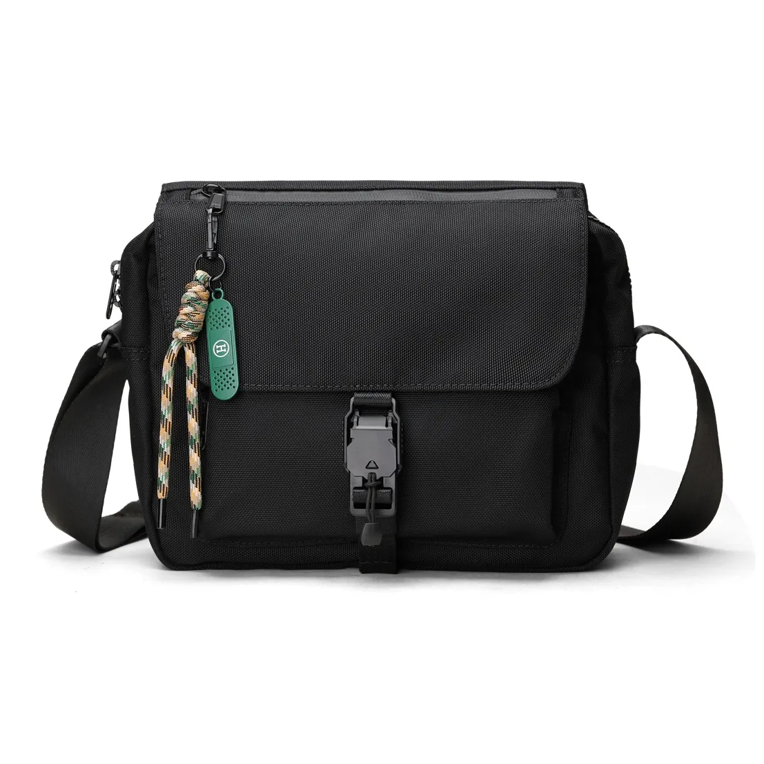 Fillove Ткань Сумка через плечо Сумка на плечо Стандартная Унисекс Черная