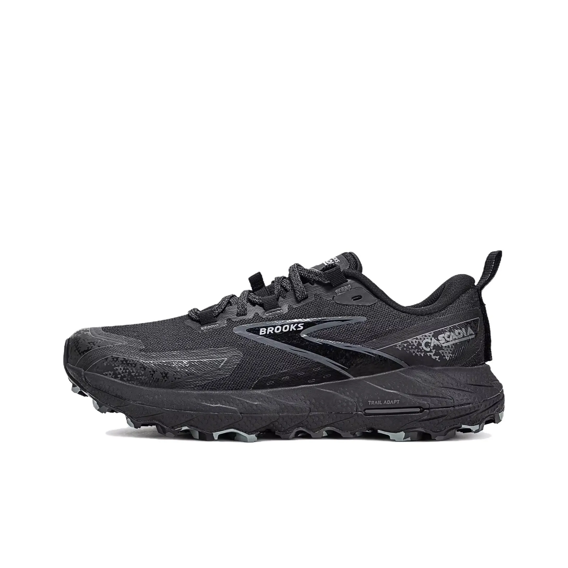 Brooks Cascadia18 Anti Slip Wear Resistant Low Top Running Shoes Women's Black