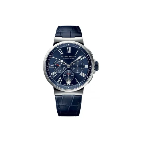 ULYSSE NARDIN Автоматический Механический Движение Мужские Часы 43 мм Синий