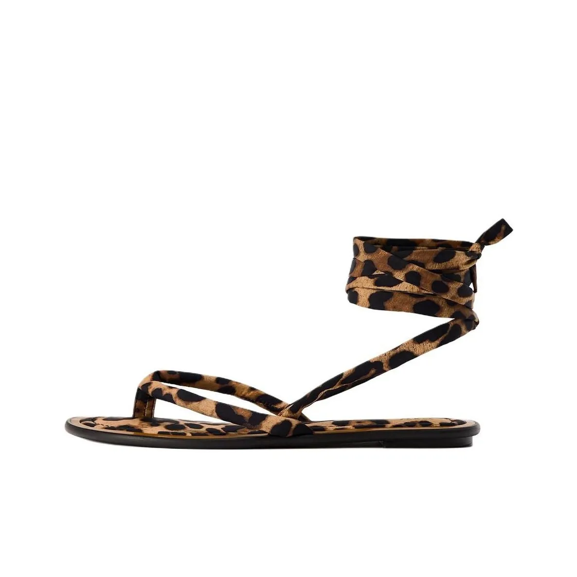 ZARA Roman Sandals Women's Leopard Print