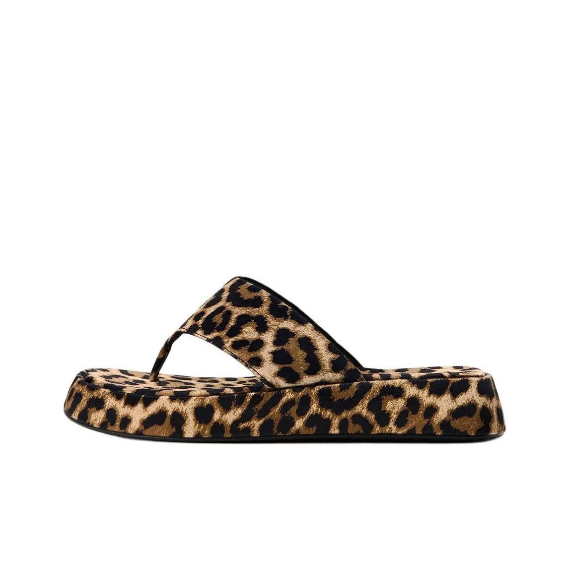 ZARA Collaboration Шлепанцы Женские с леопардовым принтом