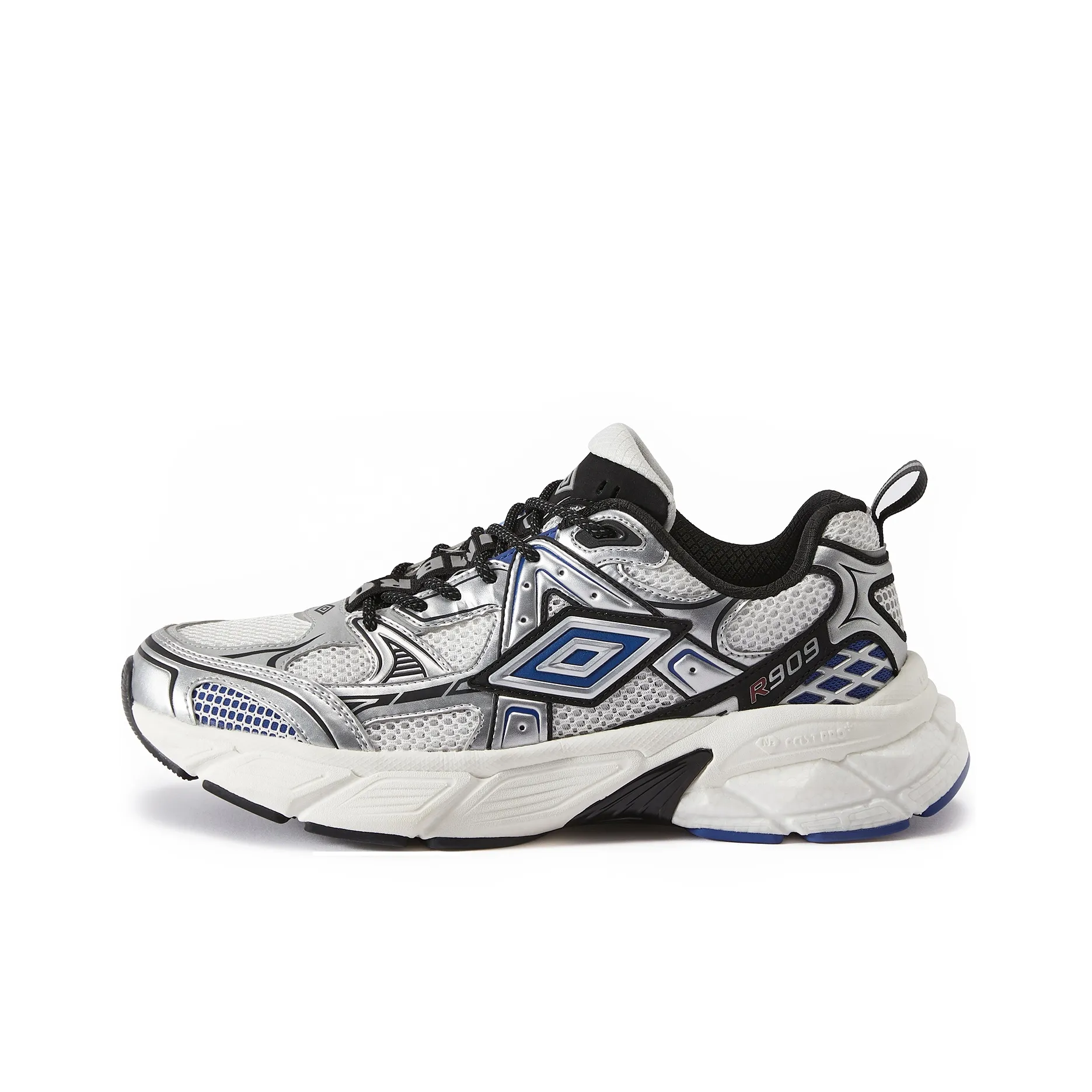 Umbro Anti Slip Wear Resistant Low Top Casual Shoes Unisex Silver White