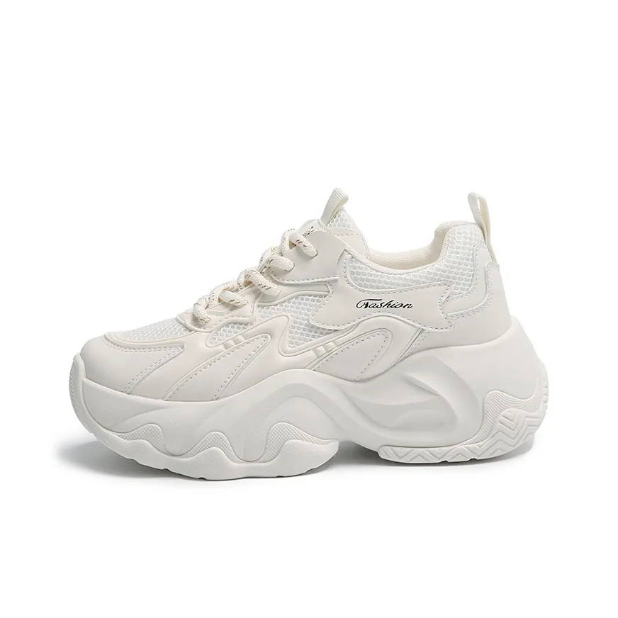 Bull Charm Abrasion-Resistant Slip-Resistant Low-Top Chunky Sneakers Women's