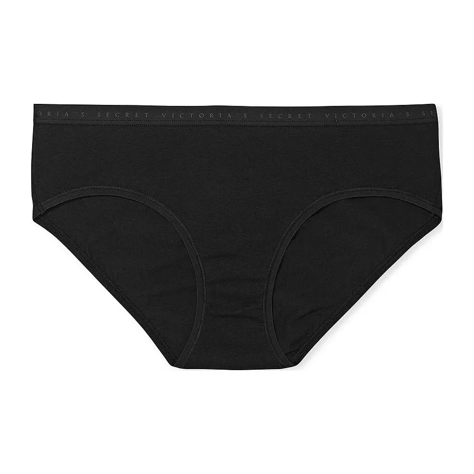 Victoria's Secret Розовый Victoria'SSECRET Setch Хлопок Hiphugger Panty P Нижнее белье Женские 1 шт Черный