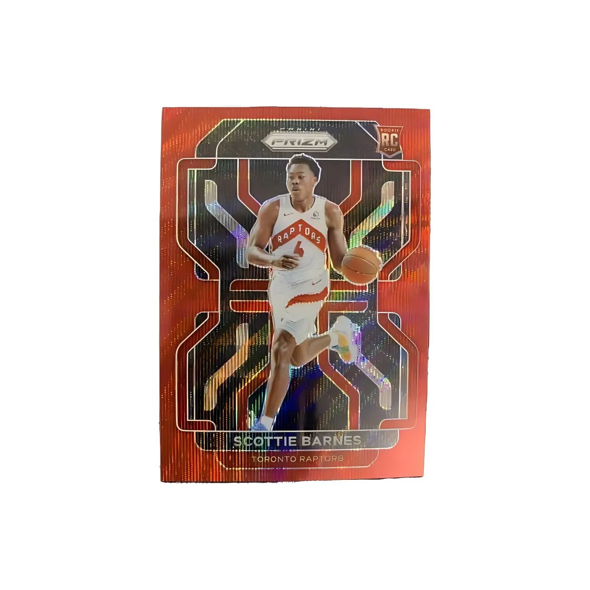 PANINI Scottie Barnes 2021 22 Prizm Raptors Rising Stars RC Red Wave Basketball Card Product Access Sports Cards 1 Pc