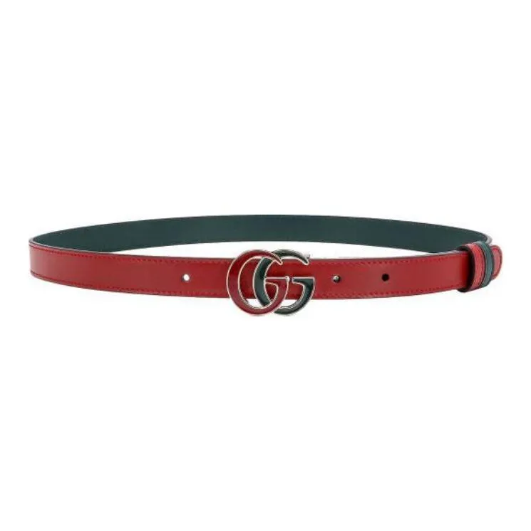 GUCCI Logo Plaque Reversible Belt