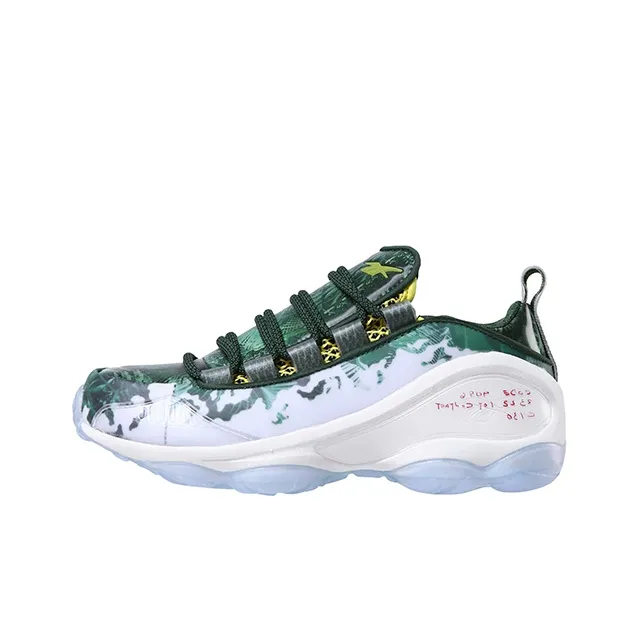 Reebok DMX Run 10 Running Shoes Unisex Low Top White/Green