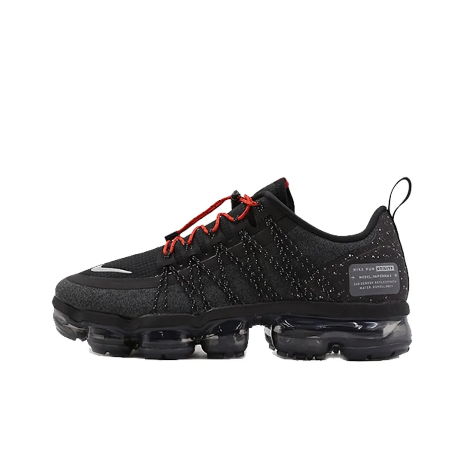 nike Vapormax Run Utility Черный REFLECT Серебряный Низкий Топ Беговые кроссовки Мужской Черный Фиолетовый