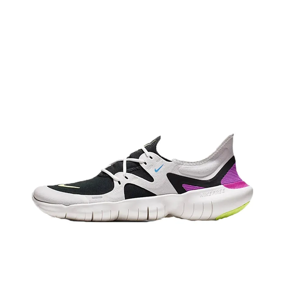 Nike Free Rn 5,0 Low Беговые кроссовки Унисекс Серый Черный Розовый