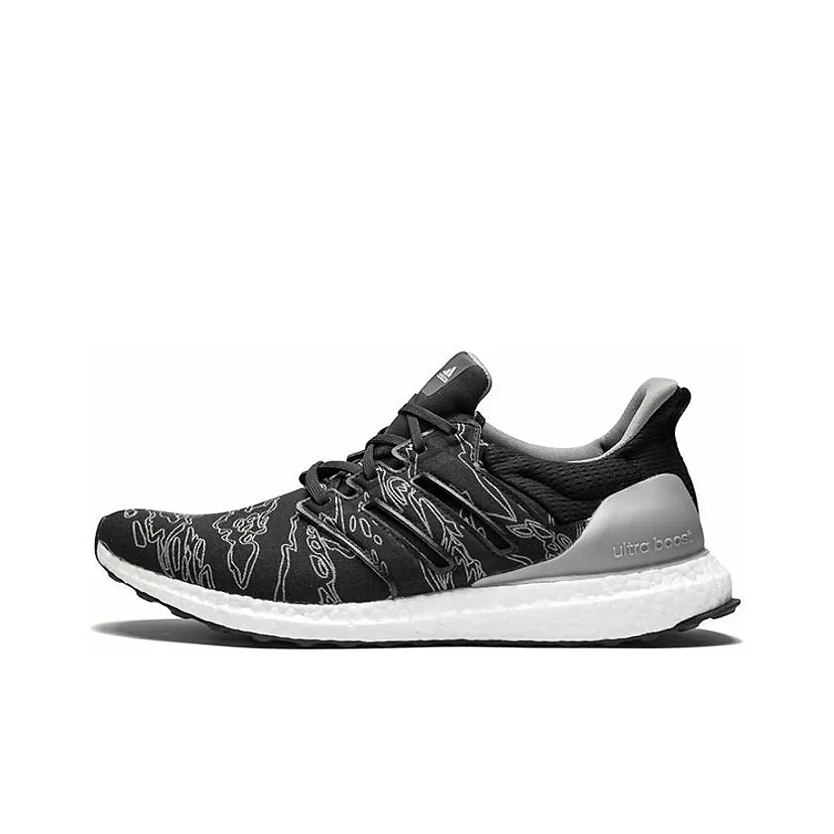 UNDEFEATED x Adidas Нескользящий Легкий Низкий Топ Беговые Кроссовки Унисекс Черный Камуфляж