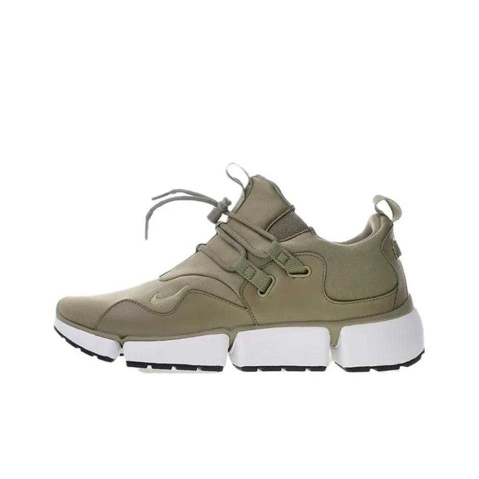 Nike Pocket Non Slip Легкий Low Top Беговые кроссовки Унисекс Зеленый