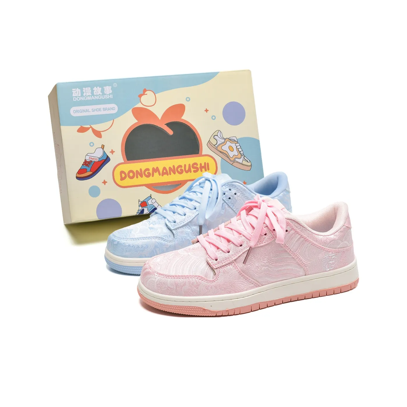 Anime Story Slip Resistant Cushioning Abrasion Resistant Breathable Low Top Skateboard Shoes Unisex