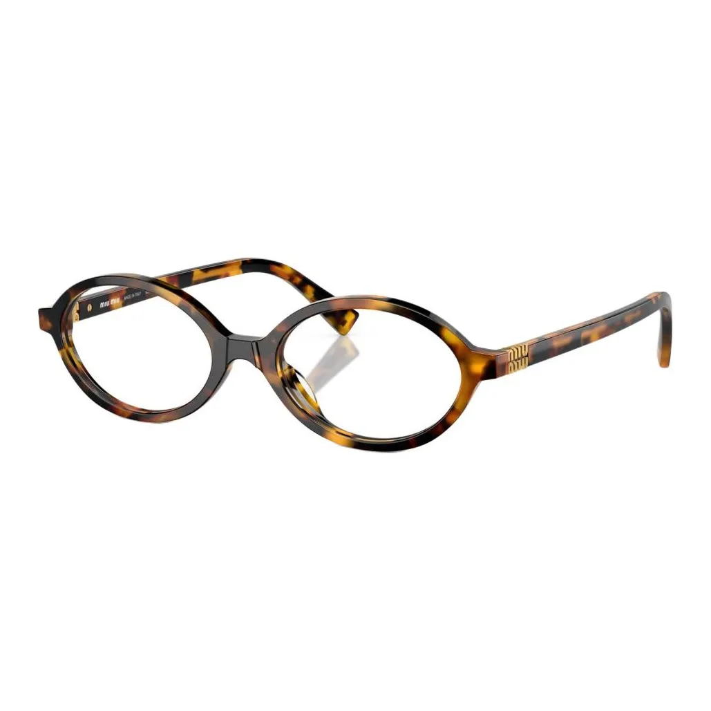 MIU MIU Acetate Oval Eyeglass Frames Women
s Brown