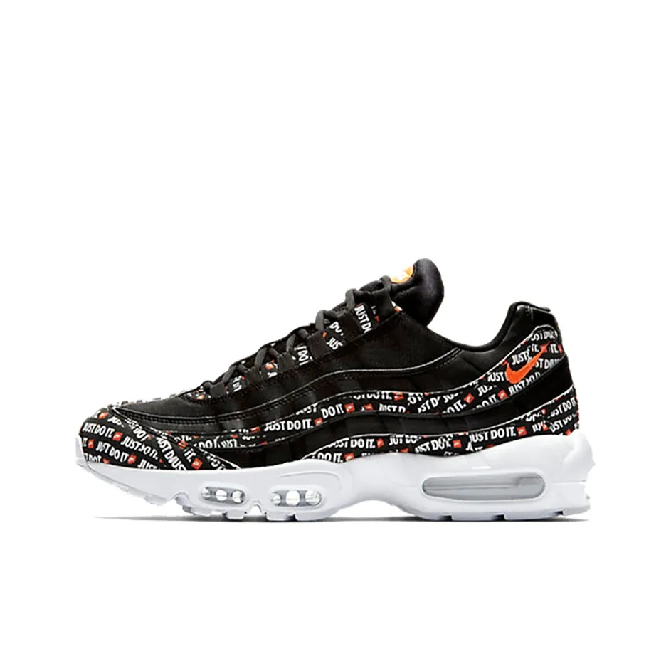 Nike Air Max 95 Амортизация Баланс Низкий Топ Воздушная Подушка Беговые кроссовки Мужские Черные