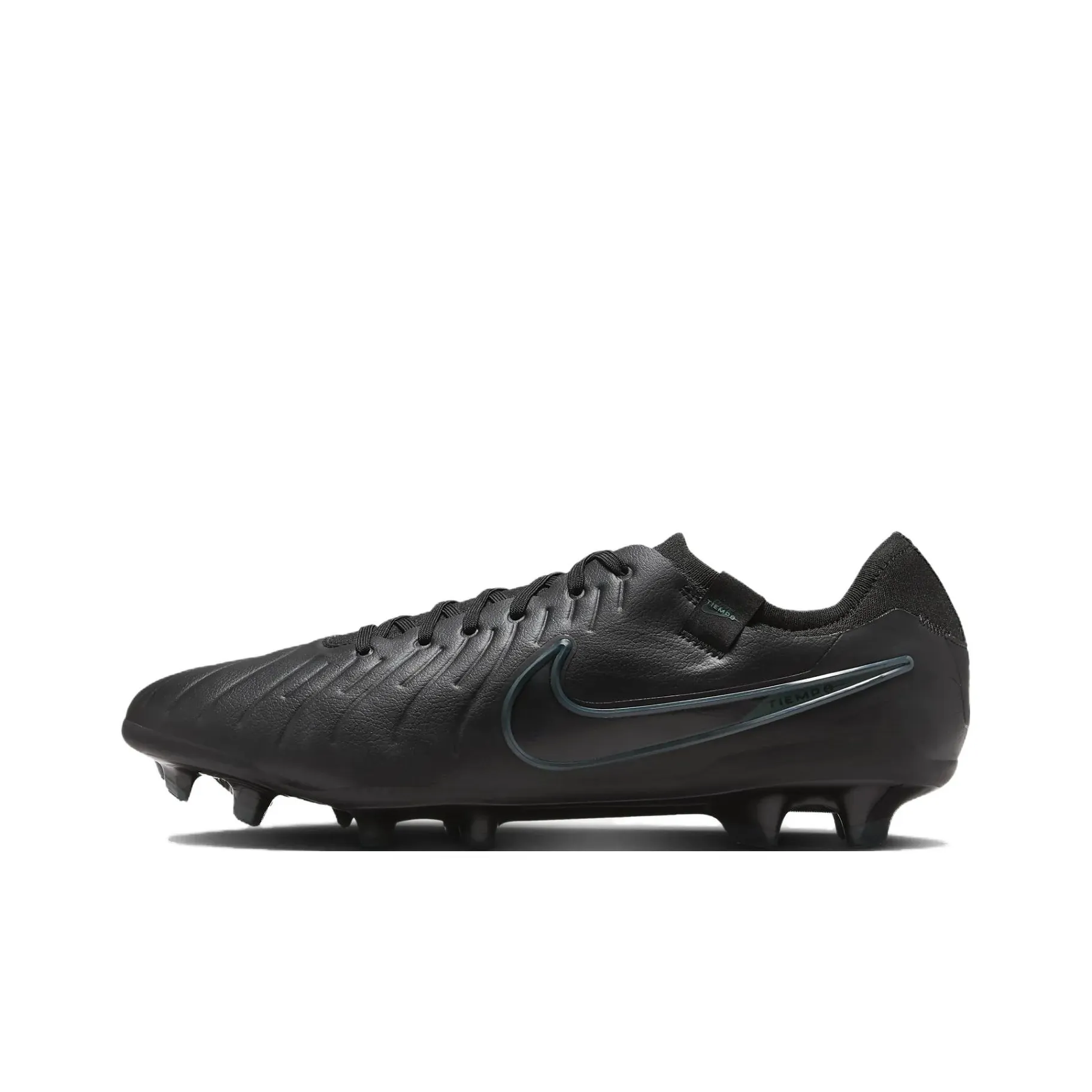 Nike Tiempo Legend 10 Мягкая трава Твердый грунт Противоскользящие Устойчивые к истиранию Футбольные бутсы Унисекс Черный