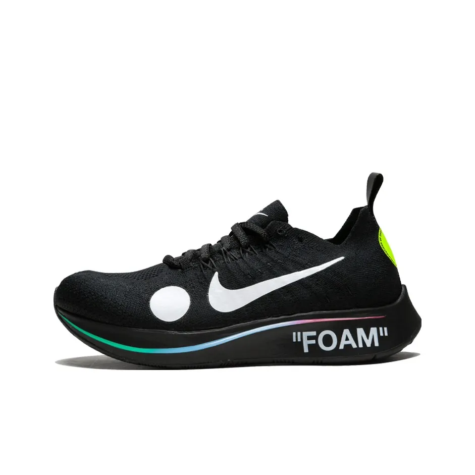 Off white X Nike Zoom Fly 1 Running Shoes Unisex Low Top Black