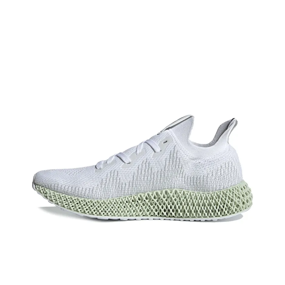 Adidas Alphaedge 4D Амортизирующие шоки Slip-resistant Низкий топ Повседневные беговые кроссовки Унисекс Белый