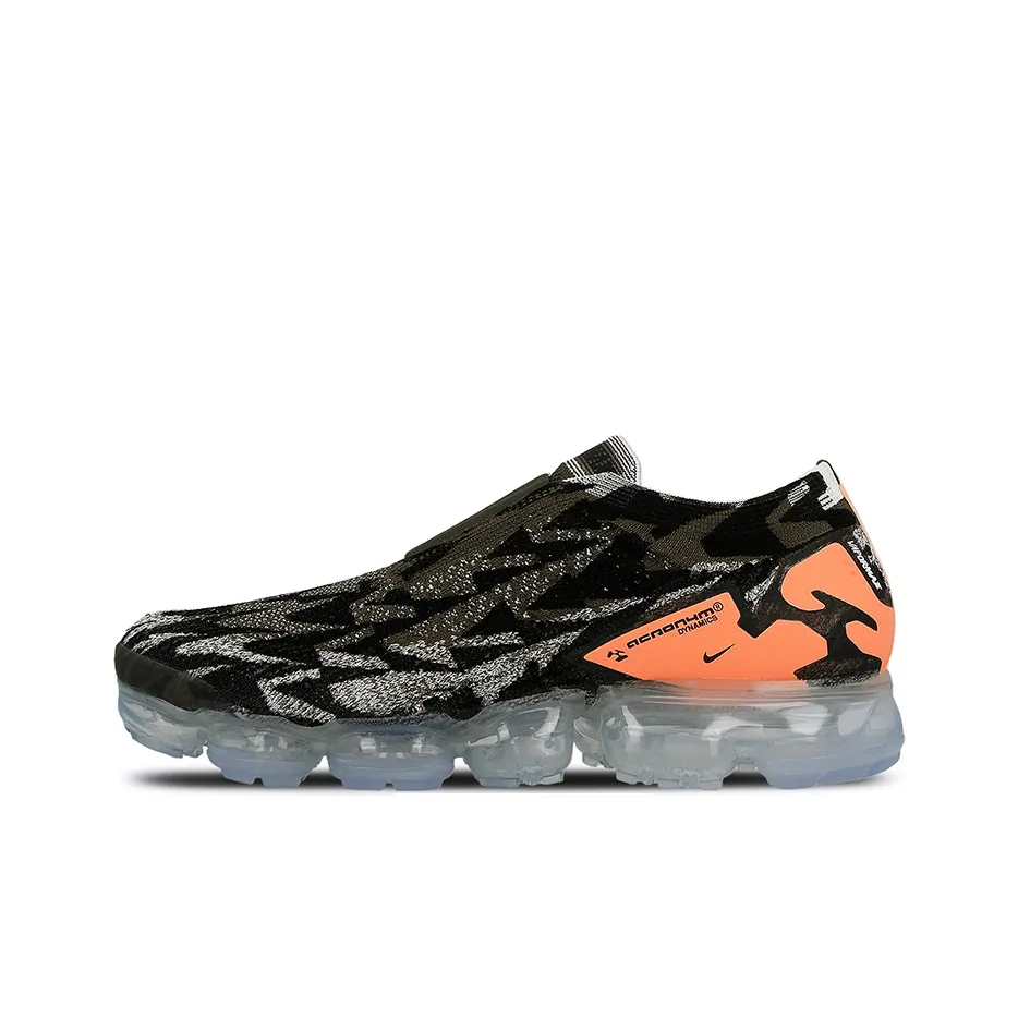 ACRONYM x Nike VaporMax Moc 2 Sail Low Top Беговые кроссовки Унисекс Черный Оранжевый