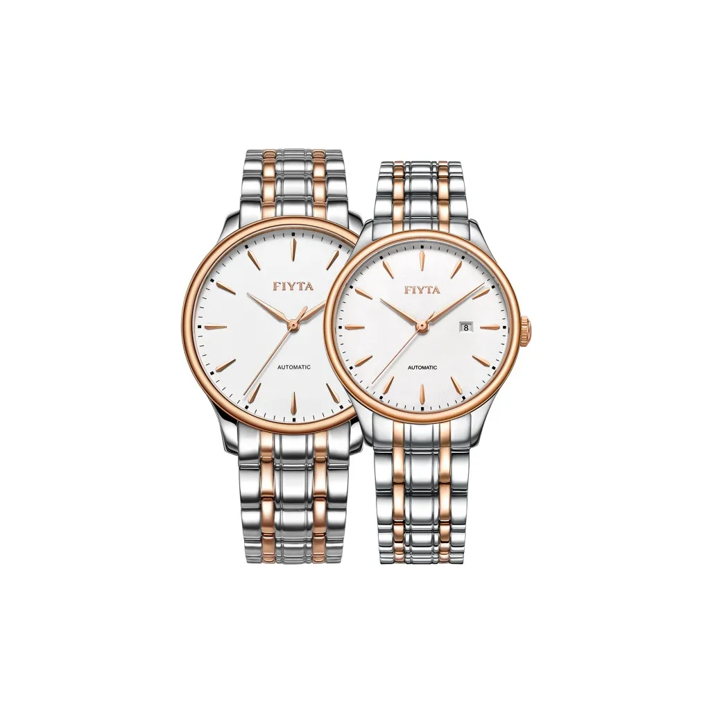 FIYTA Classic Collection Автоматический Механический Механизм Нержавеющая Сталь Ремешок Часы Унисекс Белый Циферблат