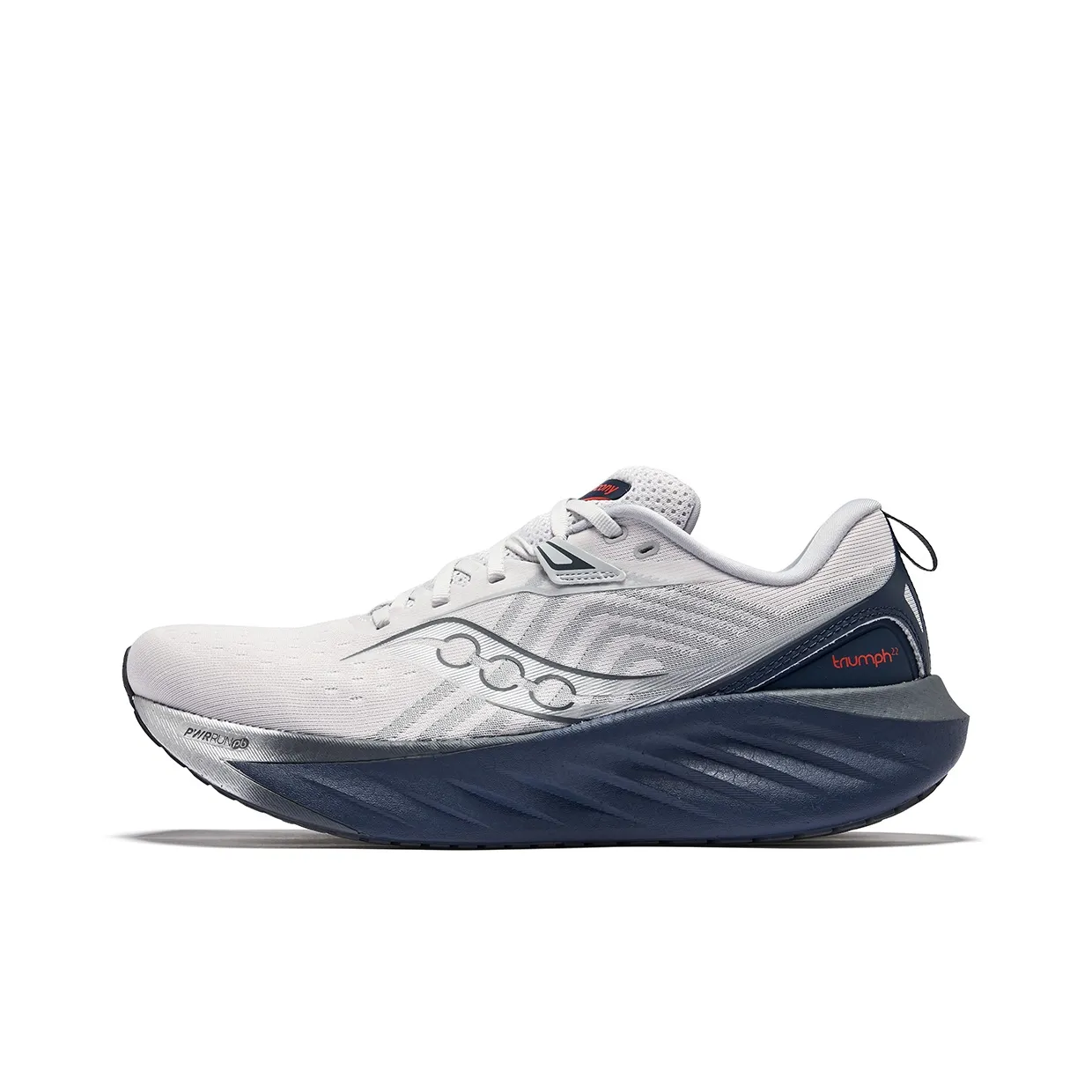 Saucony TRIUMPH Victory 22 Balance Низкий Топ Тренировочная Обувь для Бега на длинные дистанции Мужская Белый Темно-синий