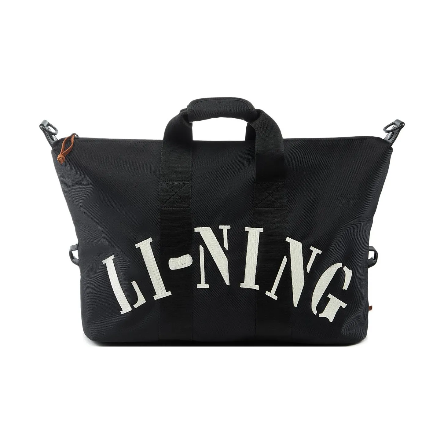 LiNing Sports Life Collection Polyester Handbag, Shoulder Bag, Crossbody Bag Unisex Basic Black
