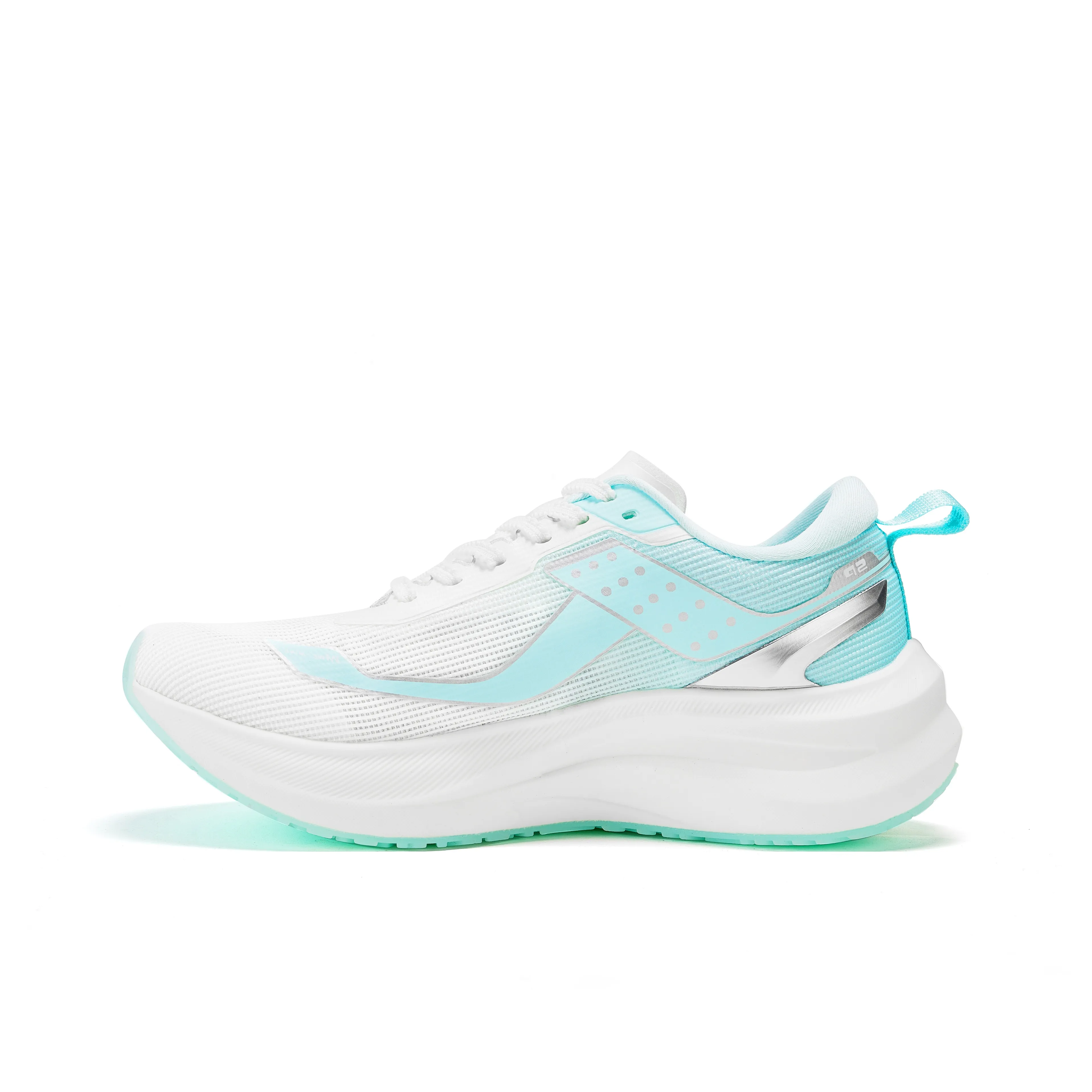 WEIMING Low Top Running Shoes Unisex White Jade Blue