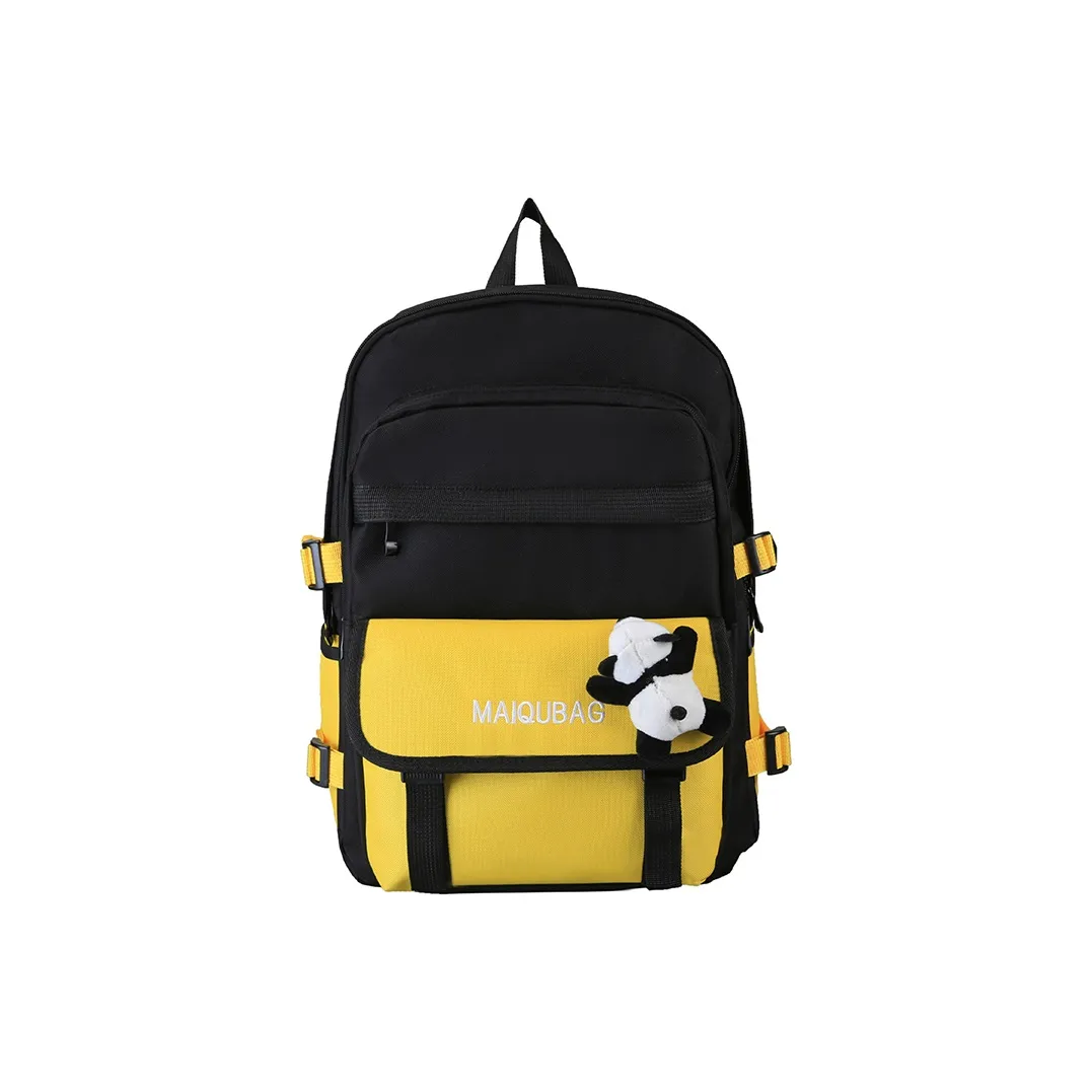 Parker Bear Холст Рюкзак Стандартный Унисекс Желтый Красный Зеленый Черный