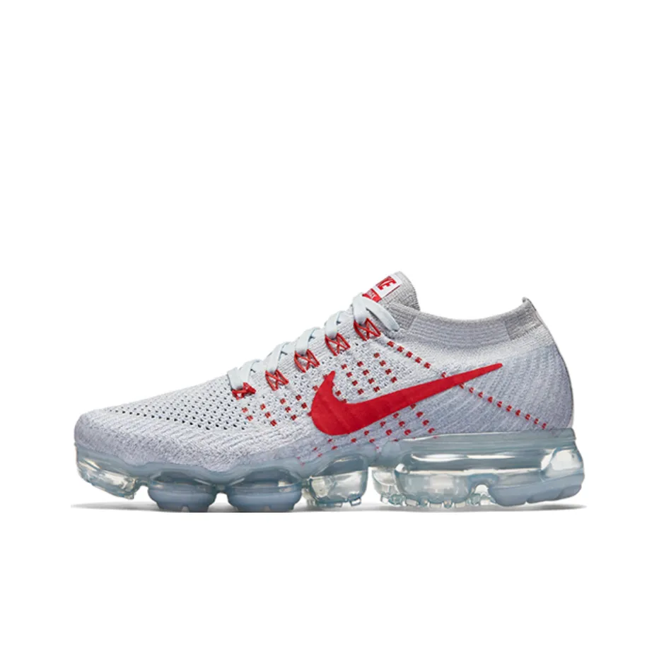 Nike Air Vapormax Low Топ Повседневные Беговые Кроссовки Женские Белые Красные