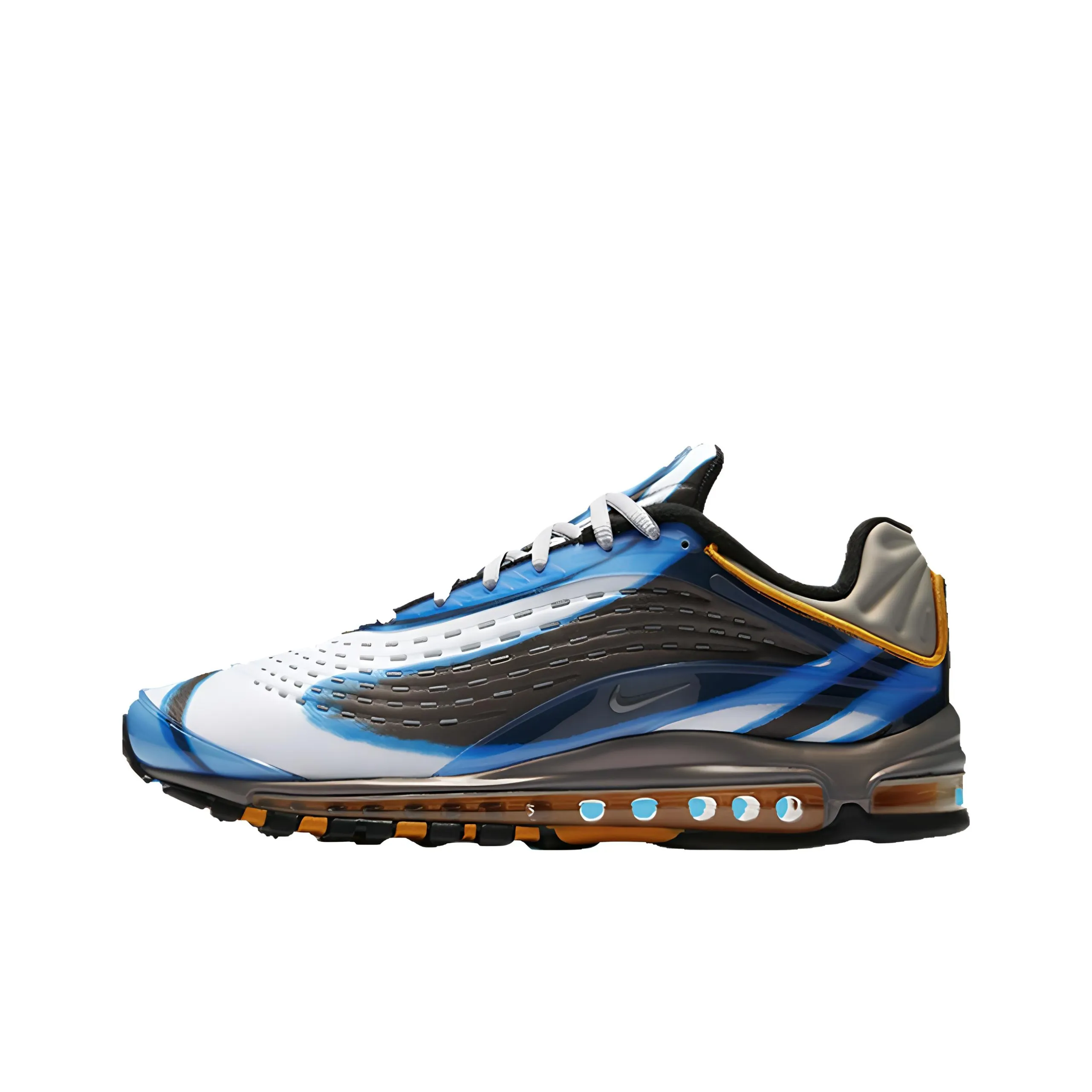 Nike Air Max DELUXE совместный бренд Низкие беговые кроссовки Унисекс Синие Белые