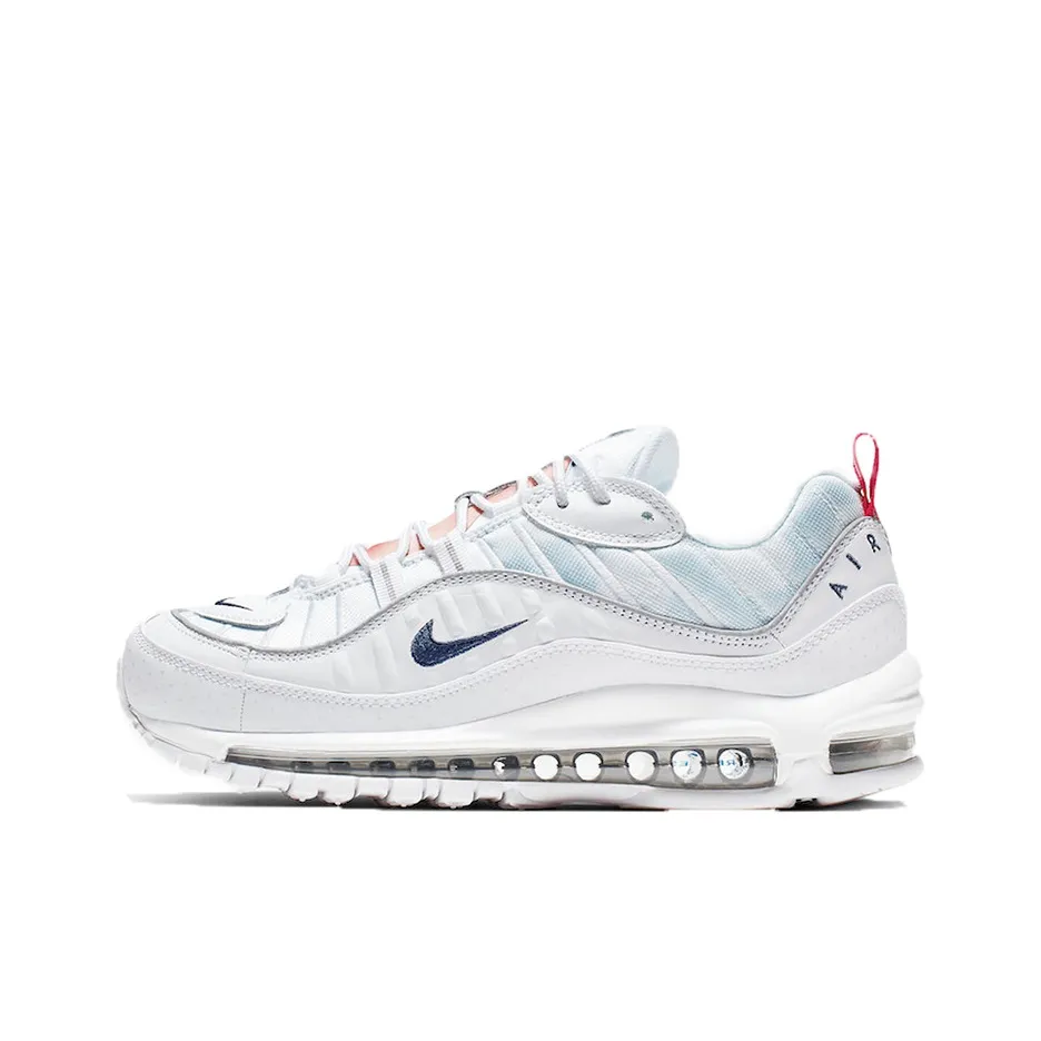 Nike Air Max 98 Low Топ Повседневные Беговые Кроссовки Женские Медный Никелевый Сплав
