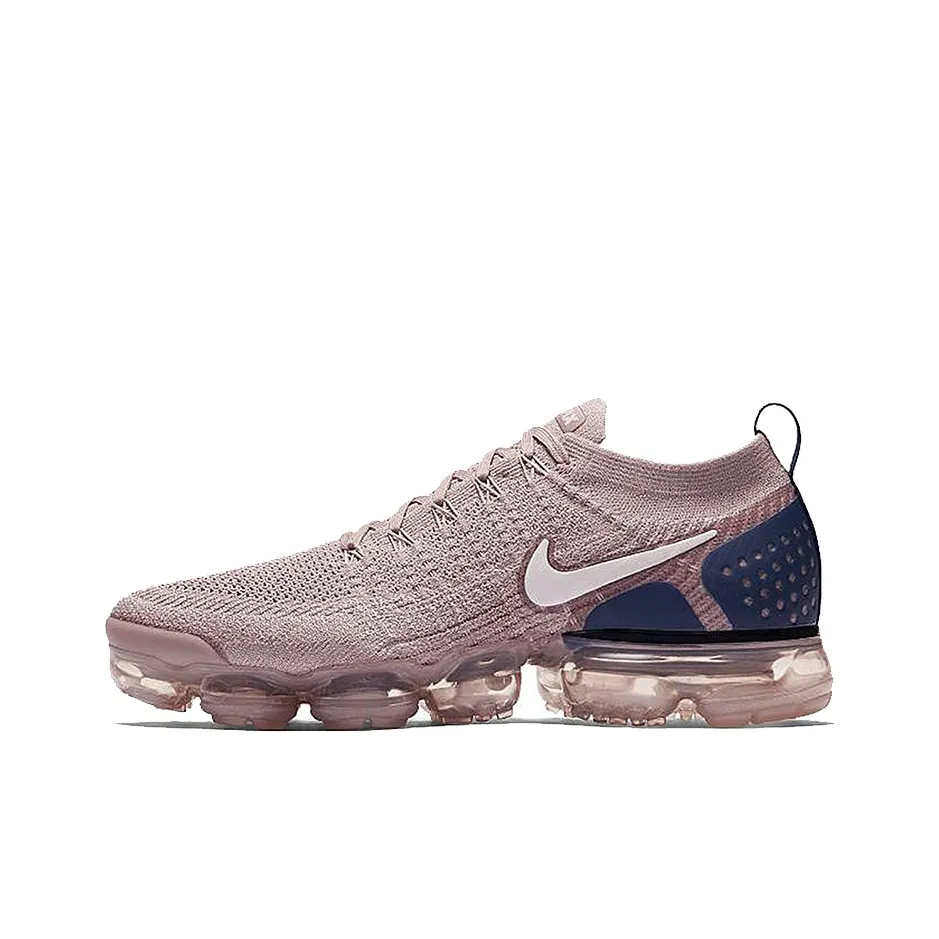 Nike VaporMax Flyknit 2 Low Топ Повседневные Беговые Кроссовки Мужские Фиолетовые Синие
