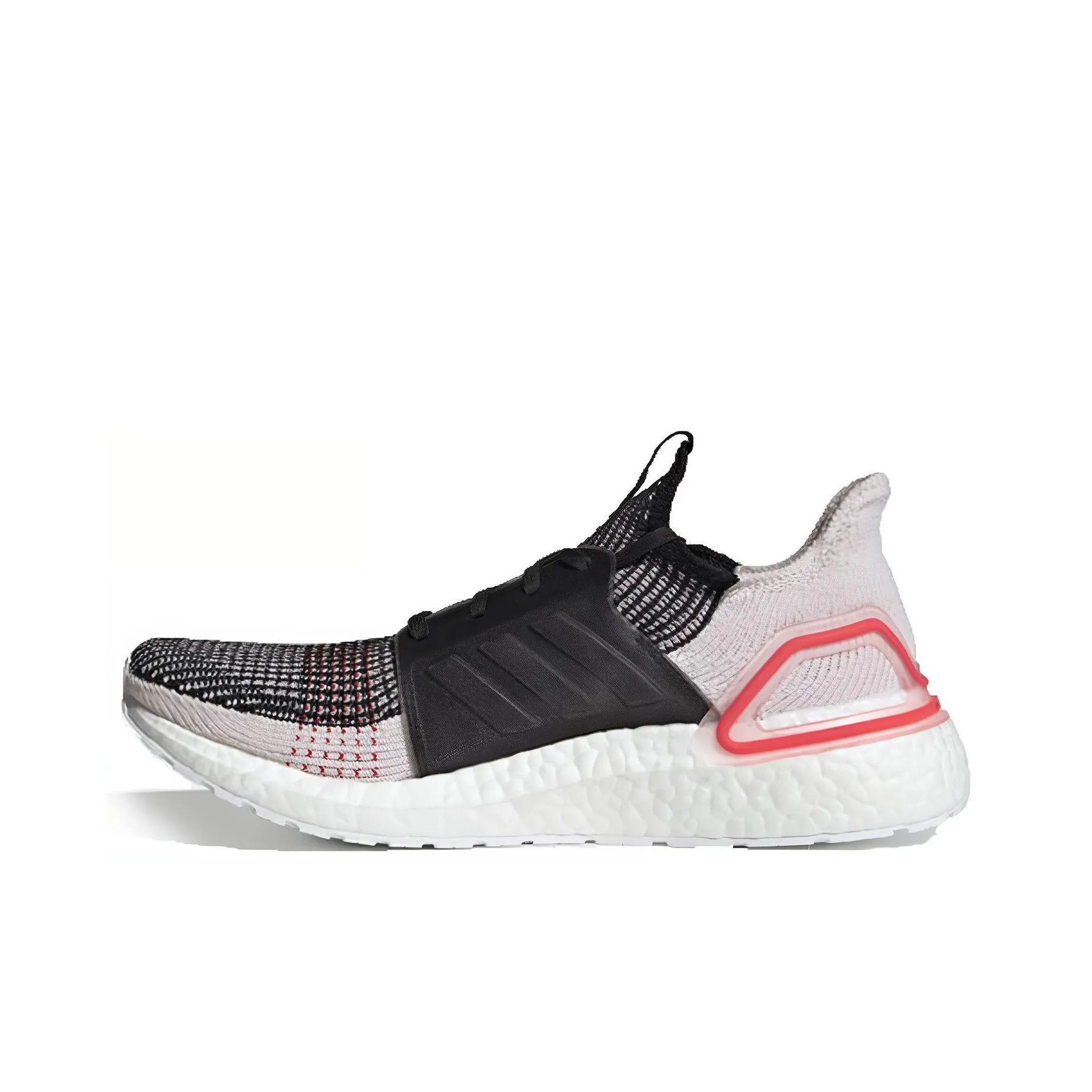 Adidas ULT 2019 Лазерный красный Шок абсорберы Резистентная низкая верхняя беговая обувь Мужская Черно-розовая