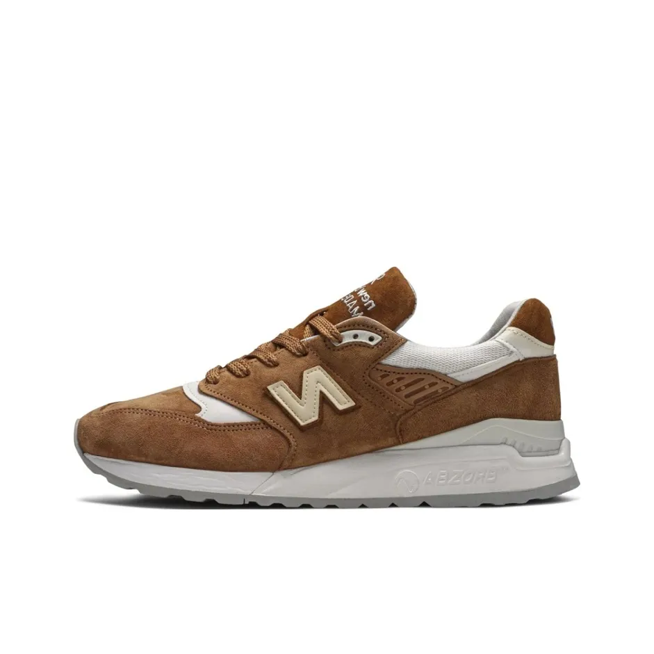 New Balance NB 998 Low Топ Повседневные Беговые Кроссовки Унисекс Оранжевый Коричневый