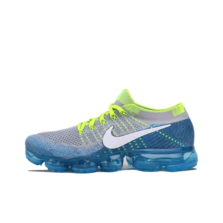 Nike Air Vapormax Легкий Низкий Топ Беговые кроссовки Мужские Синие Серые