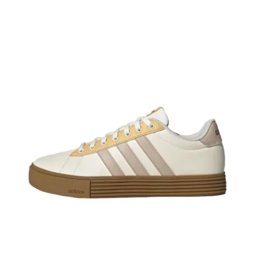 ADIDAS NEO Daily 4,0 Кроссовки для скейтбординга Низкие Сливочный/Солнечный желтый/Бронзовые пластины Унисекс