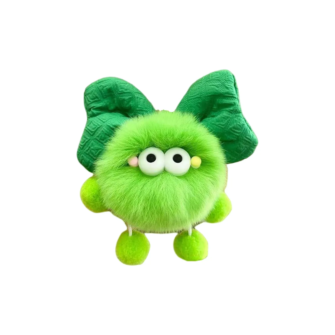 Fluffy Bear Милый Wa Креативный Бант Маленький Угольная Подвеска Кукла Плюшевая 9 см Рекомендуемая Высота