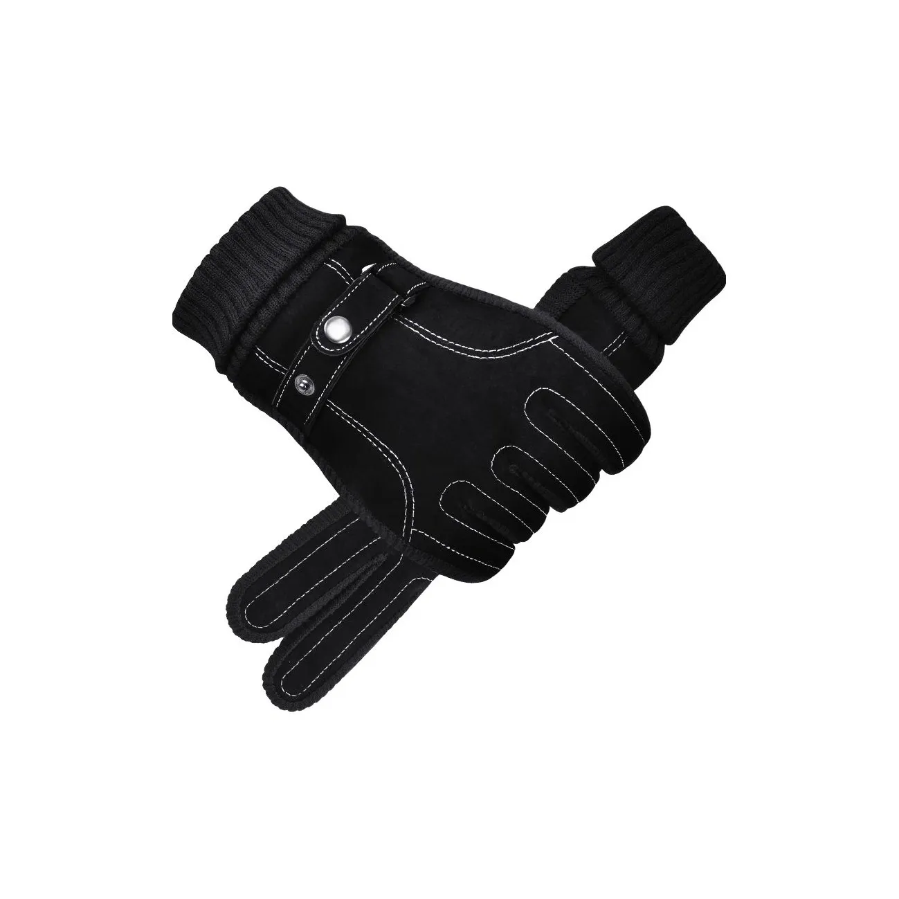 HLA Pigskin Leather, Polyester Fiber Leather Glove Men's