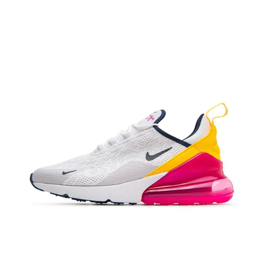 Nike Air Max 270 Low Беговые кроссовки для женщин белые розовые