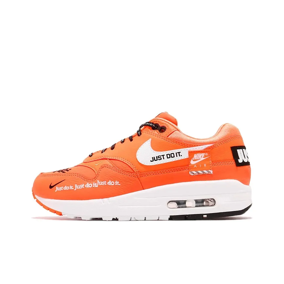 Nike Air Max 1 Low Топ Беговые кроссовки Унисекс Оранжевый