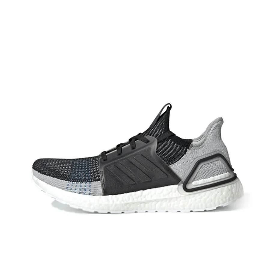 Adidas Ultra Boost 19 Core Black Grey Six Shock Cyan