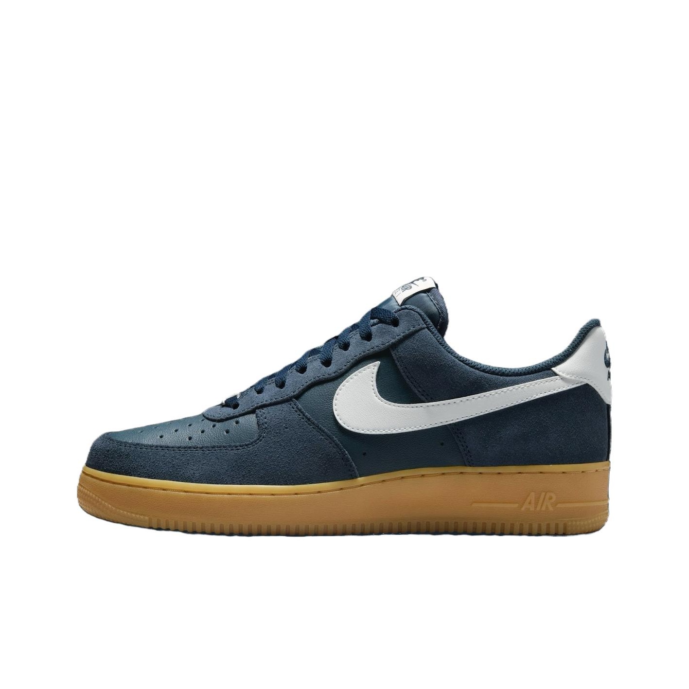 white and navy blue air force 1