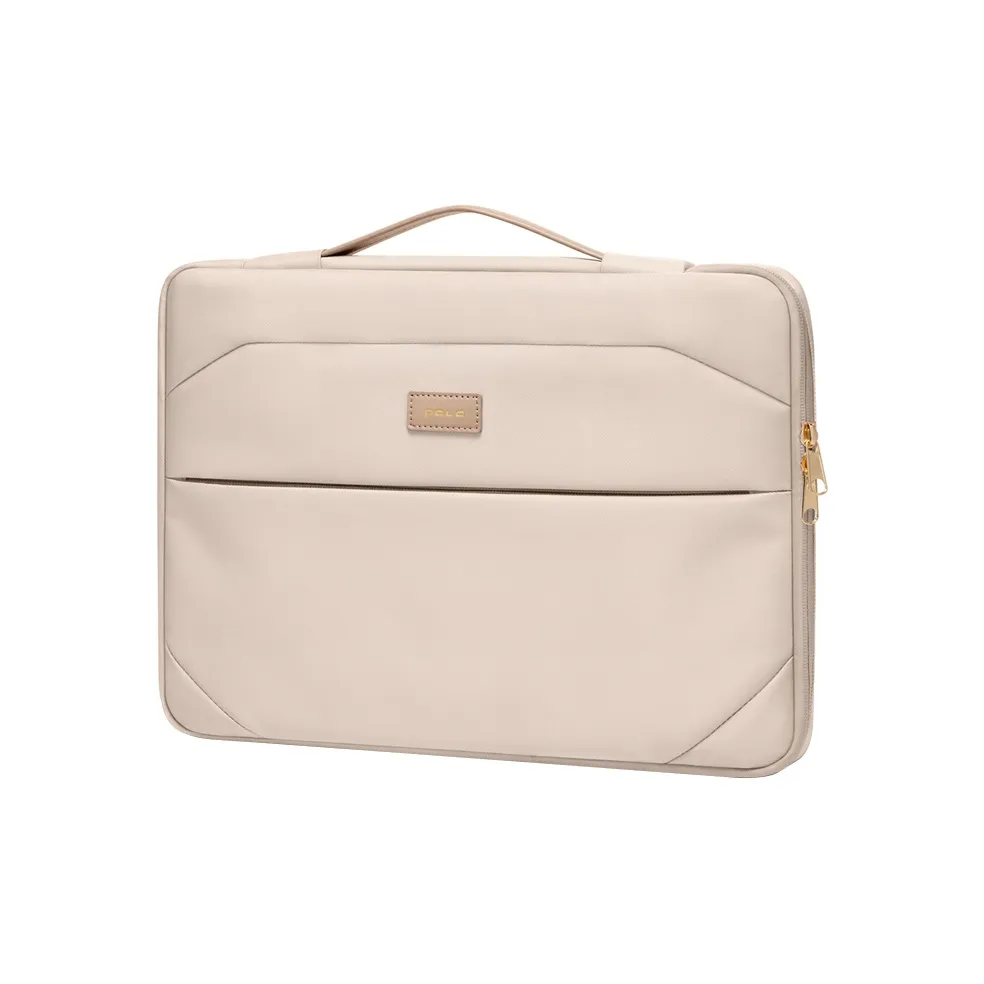 POLO Ткань Сумка Женская Сумка-доска 16 Дюймов Большая Сумка для Ноутбука Женская Бежевая и Абрикосовая