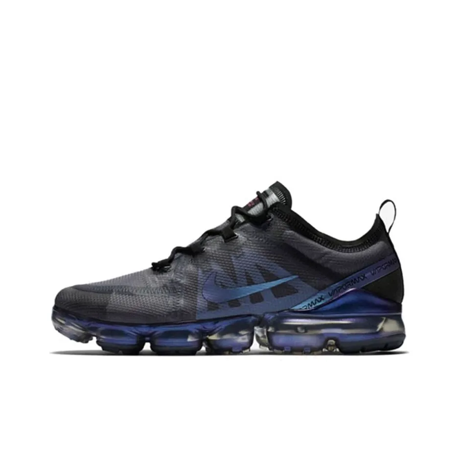 Nike VaporMax 2019 Low Топ Air Cushion Повседневные Беговые Кроссовки Мужские Черные Синие